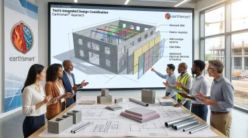 Tect design coordination team integrating architecture engineering and CMU building systems