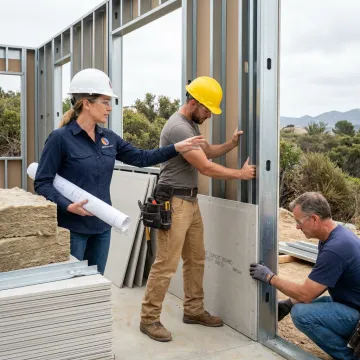 Healthy resilient home under construction