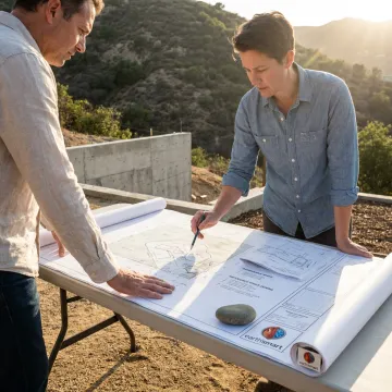 Landscape planning for defensible space zones