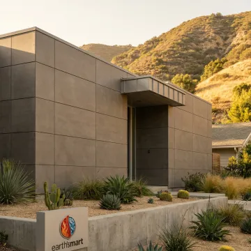 Fire-rated exterior wall cladding on a resilient home