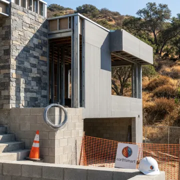 Fire-resilient home rebuild architecture in Pacific Palisades