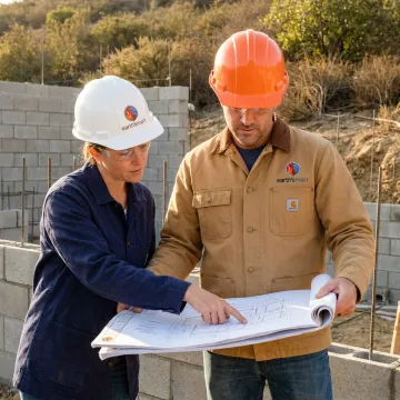 Fire-resilient custom home under construction