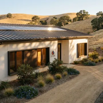Sustainable custom home in the Bay Area hills