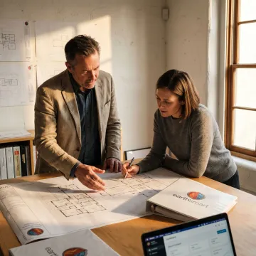 Residential engineering team coordinating custom home plans
