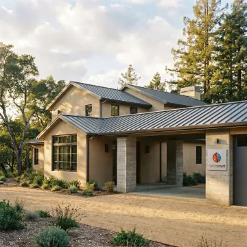 Fire-resilient custom home in the Santa Cruz Mountains