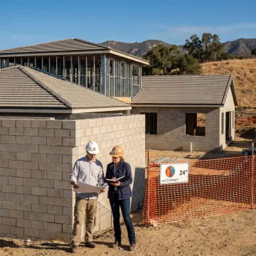 Fire-resilient custom home rebuilding after wildfire