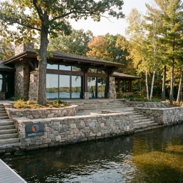 Luxury Wisconsin lakefront custom home
