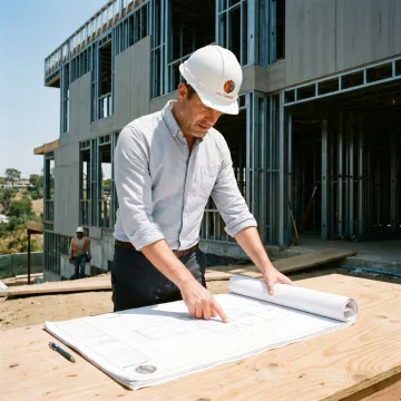 Steel frame custom home under construction