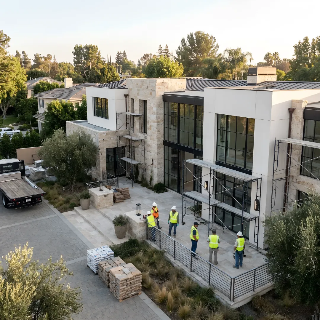 Architect coordinating design-build remodeling process