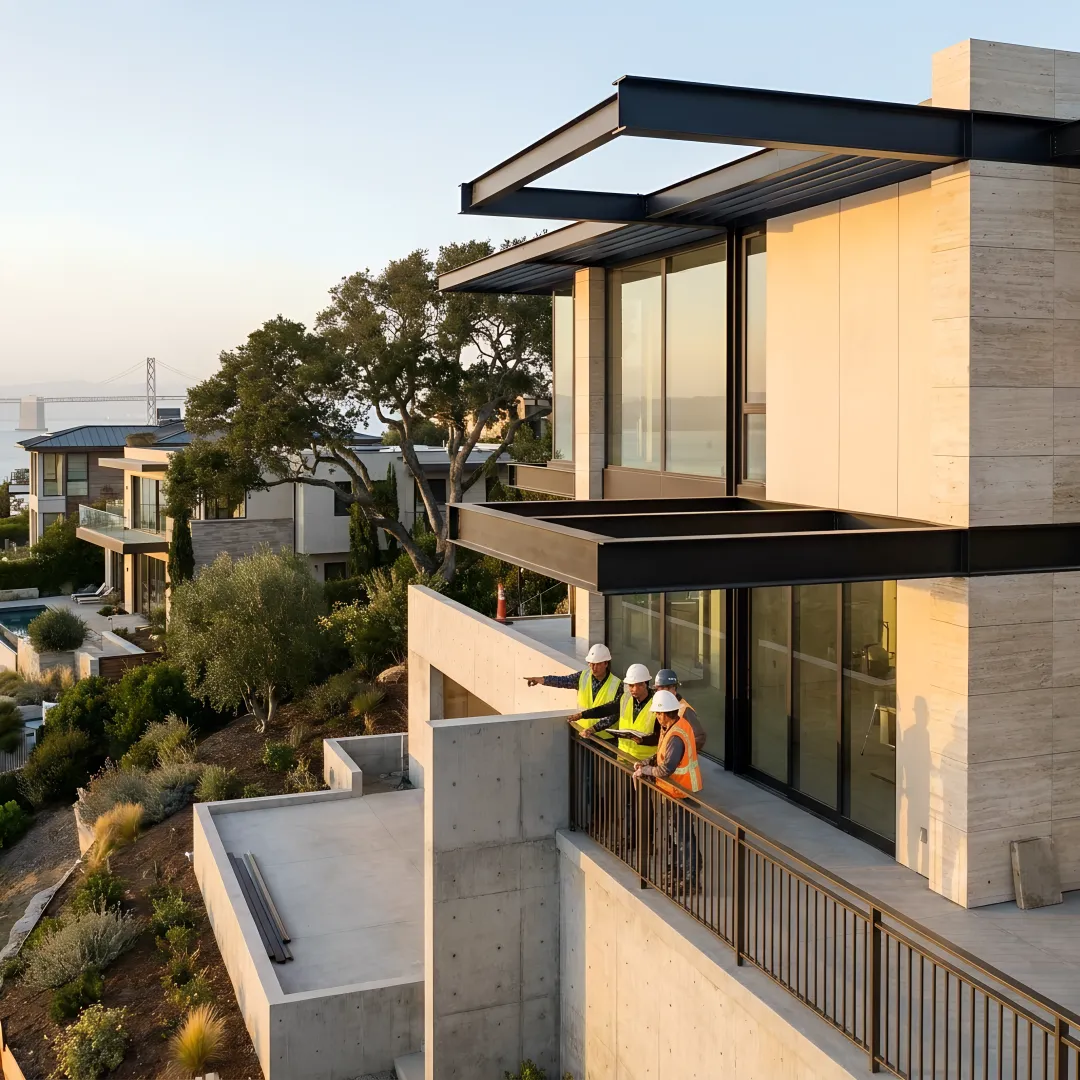Bay Area design-build home under construction