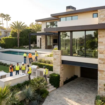 Residential engineering team coordinating custom home plans
