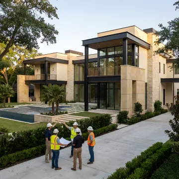 Luxury custom home construction in Houston