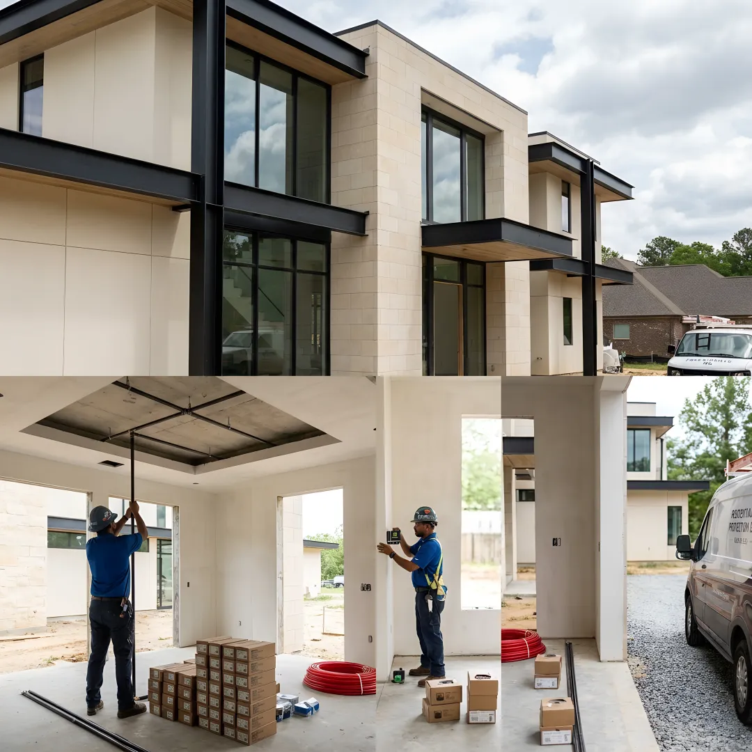 Fire suppression installation for a resilient home