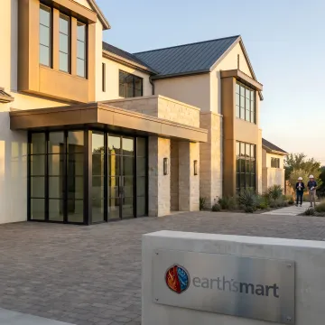 Architect reviewing resilient home plans