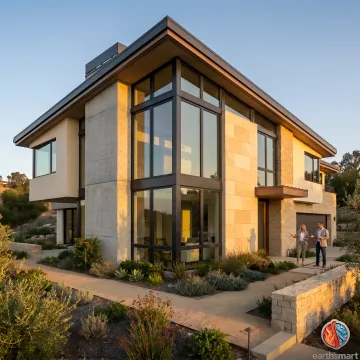 Architect coordinating wildfire-resilient home plans
