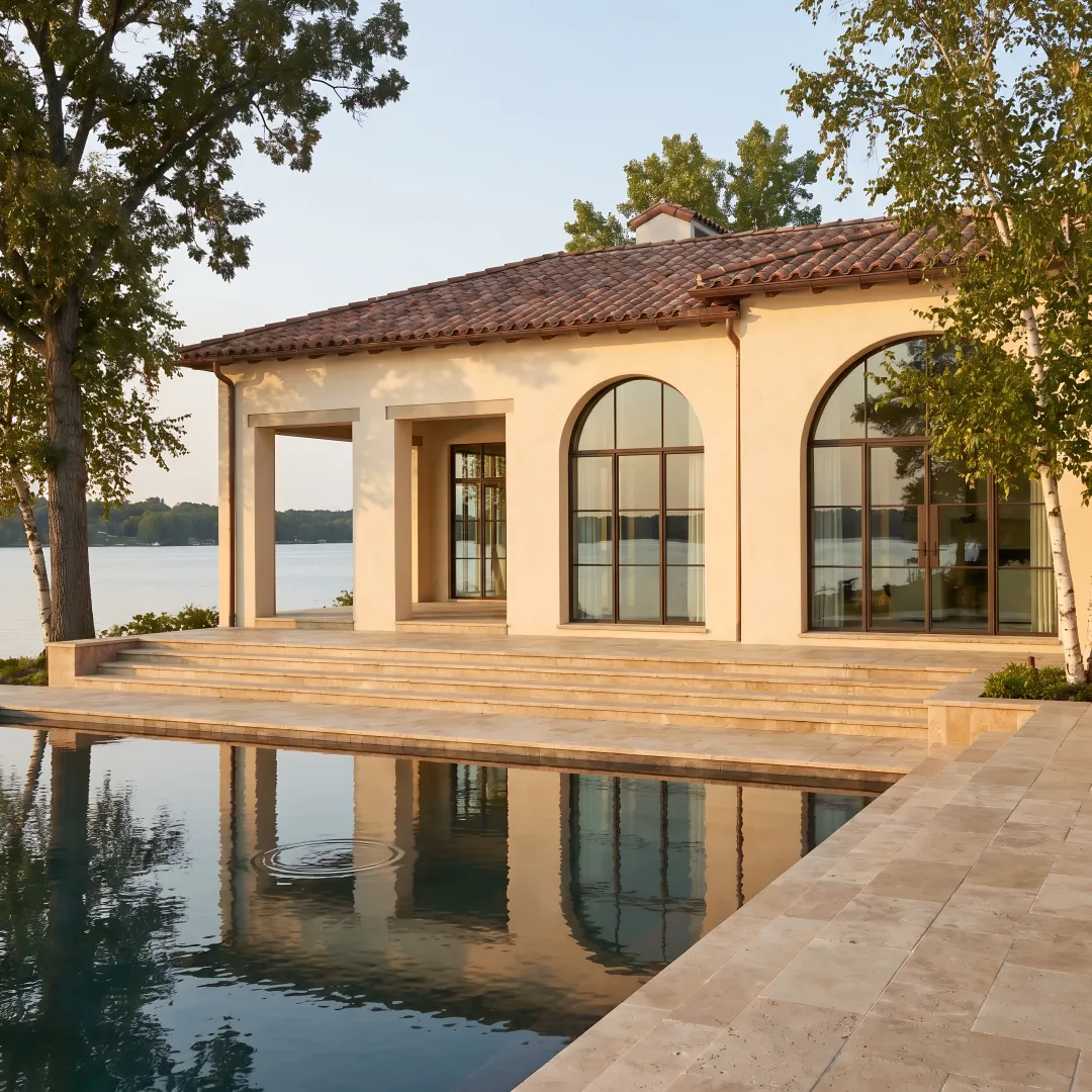 Luxury Wisconsin lakefront custom home