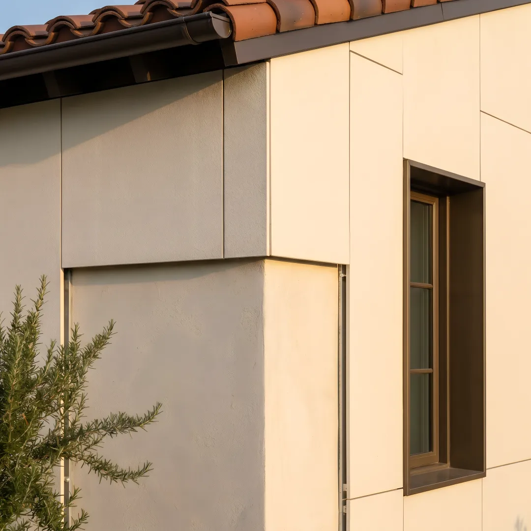 Non-combustible rainscreen cladding on a resilient home exterior