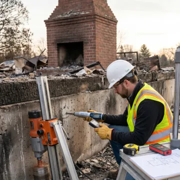 Foundation inspection notes and structural plans