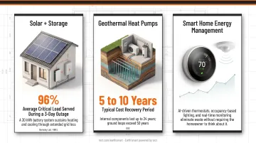 Three active energy systems solar storage geothermal and smart home integration overview