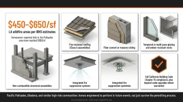 Six key components of WUI-compliant high-end fire-resistant home rebuild