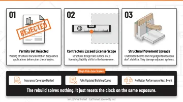 Three consequences of skipping residential structural engineering permits liability and structural damage