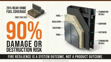 Non-combustible wall assembly layers diagram panel insulation subframe sheathing integration