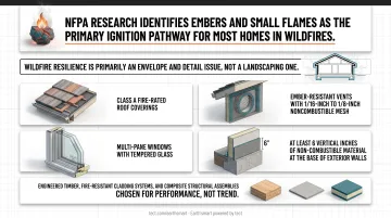 Four wildfire home-hardening specifications for WUI ember-resistant construction