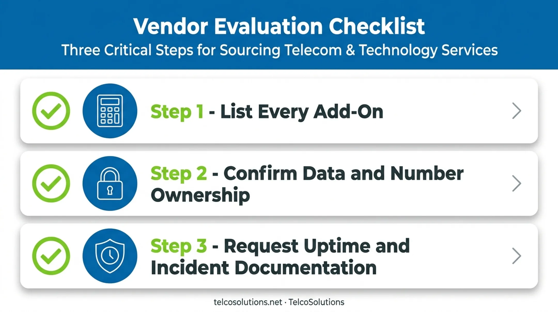 VoIP vendor comparison checklist covering cost data ownership and uptime