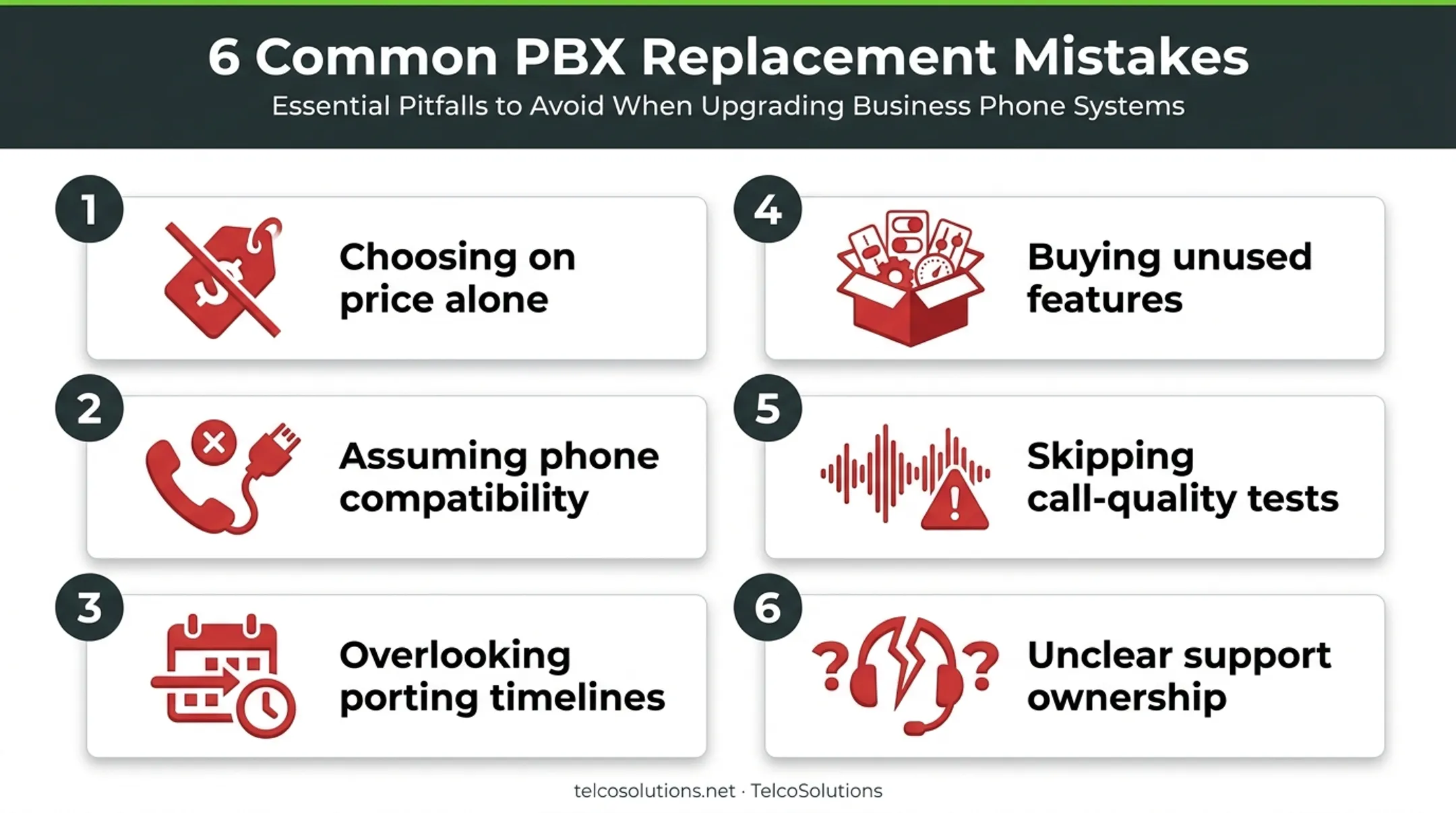 Six common mistakes businesses make when replacing PBX systems