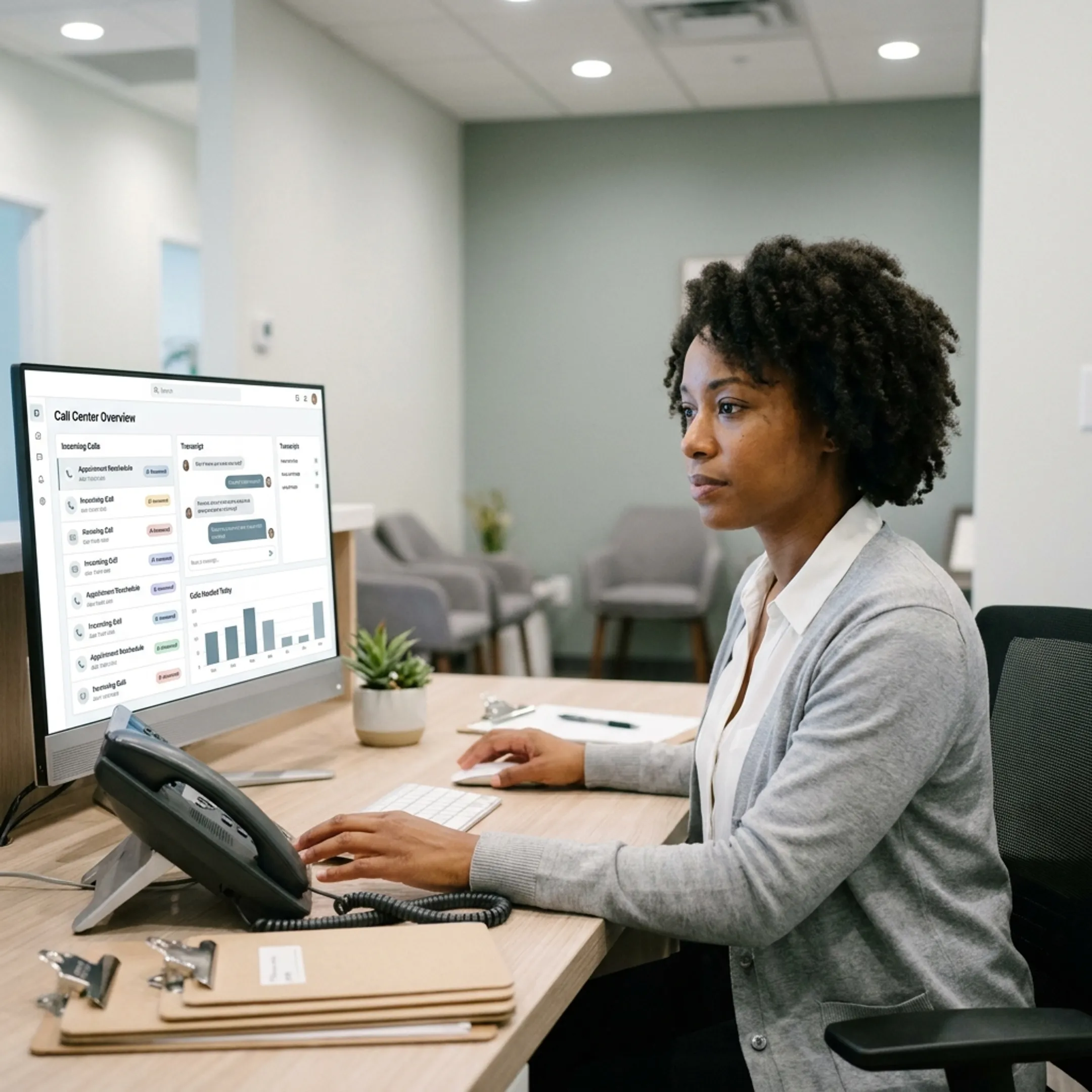 AI call routing for a chiropractic office