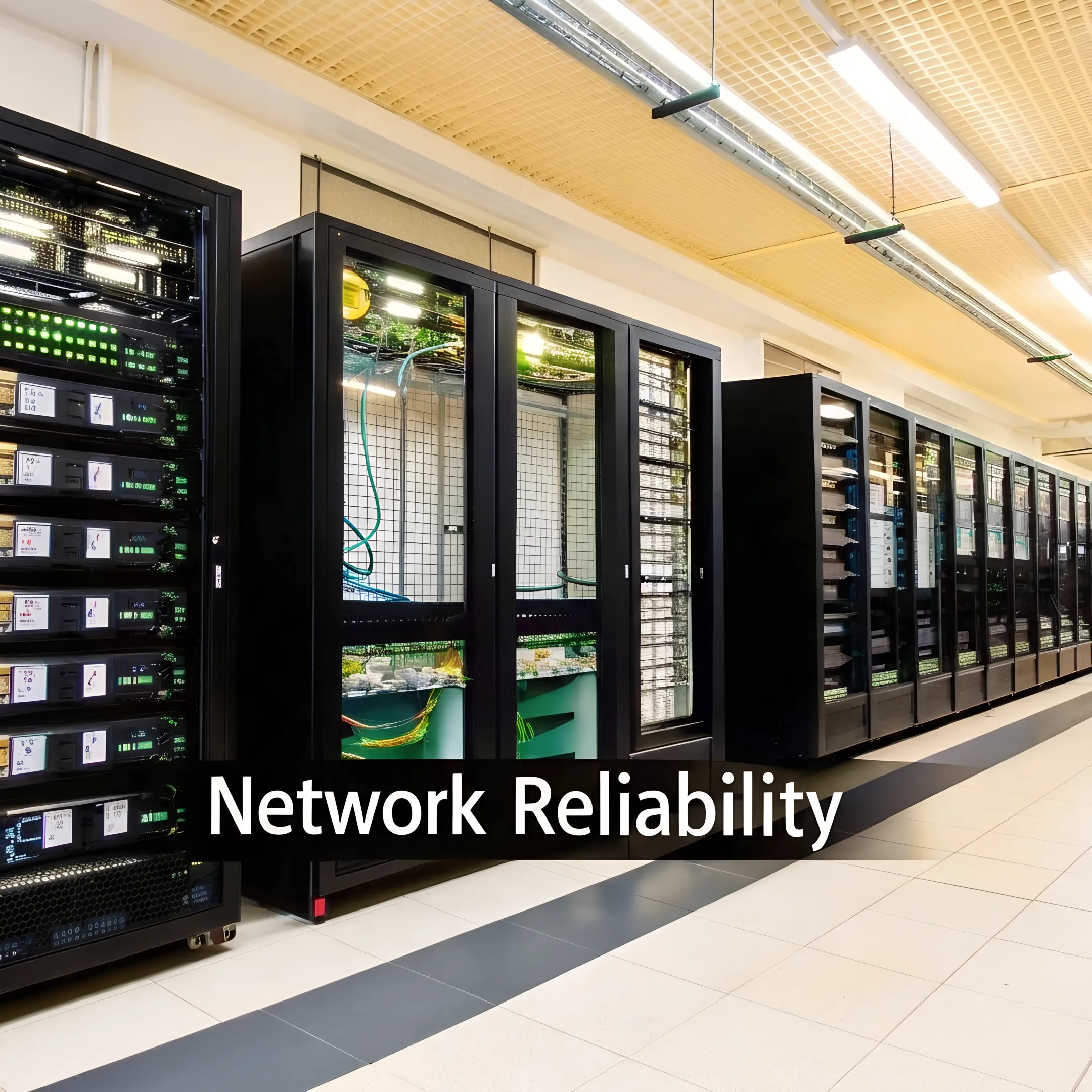 Business professionals reviewing fiber and data center connectivity plans