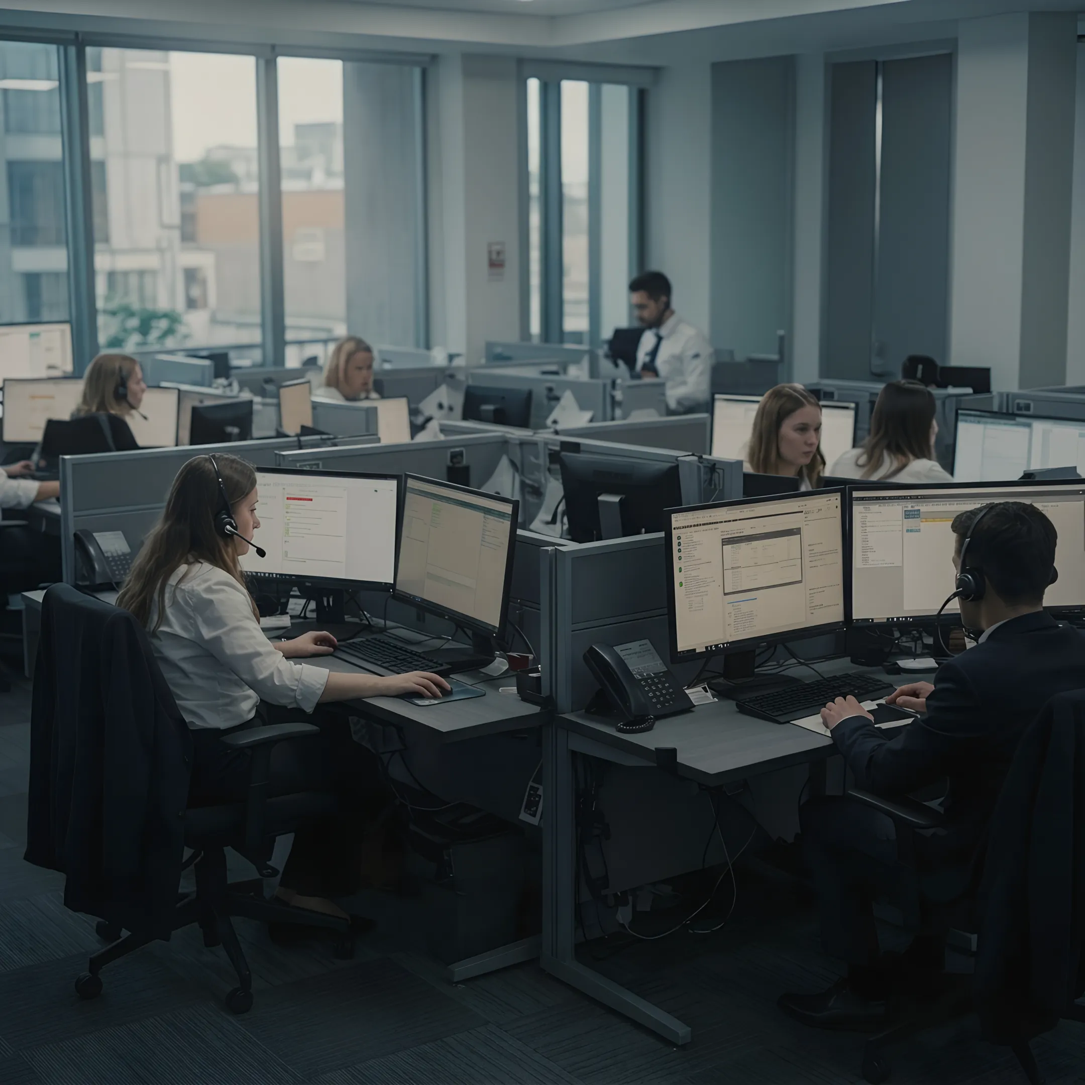 Team managing e-commerce customer calls