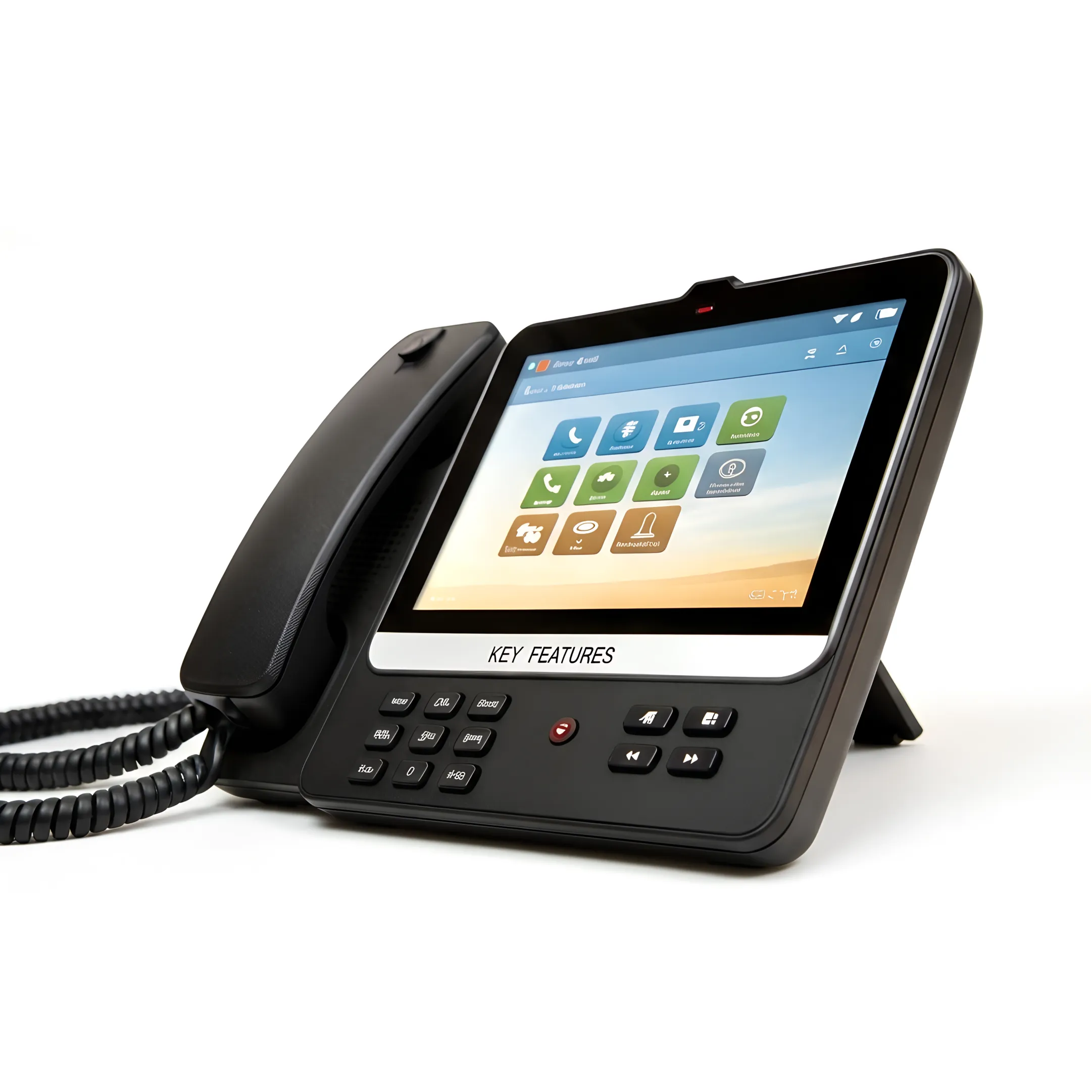Cloud phone dashboard managing business calls and voicemail