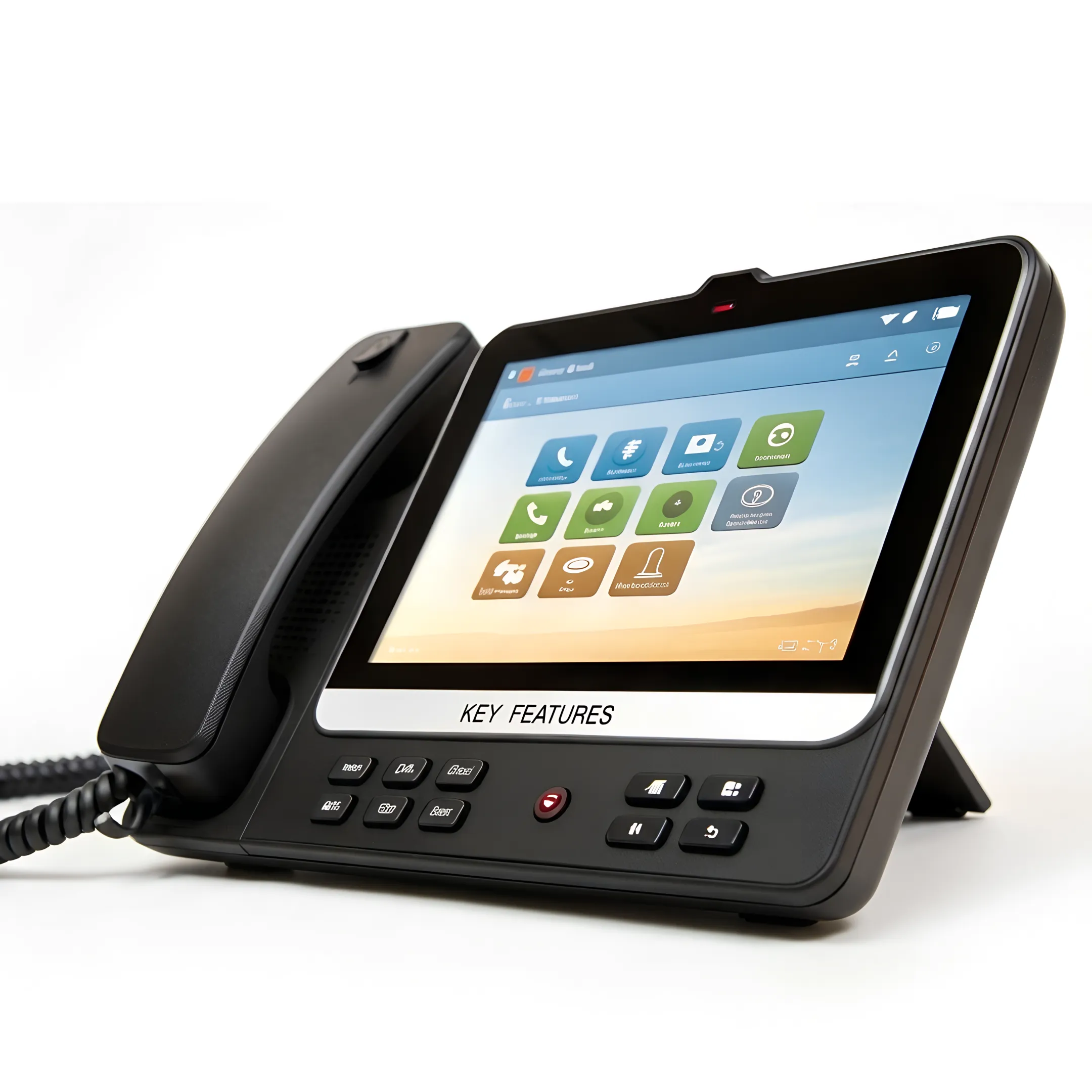 Administrator managing hosted PBX communications dashboard