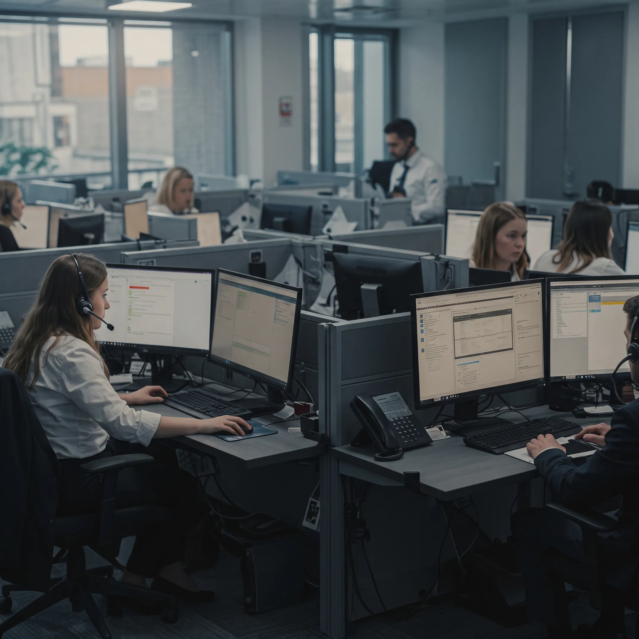 Reseller discussing white label cloud and telecom services with a partner support team