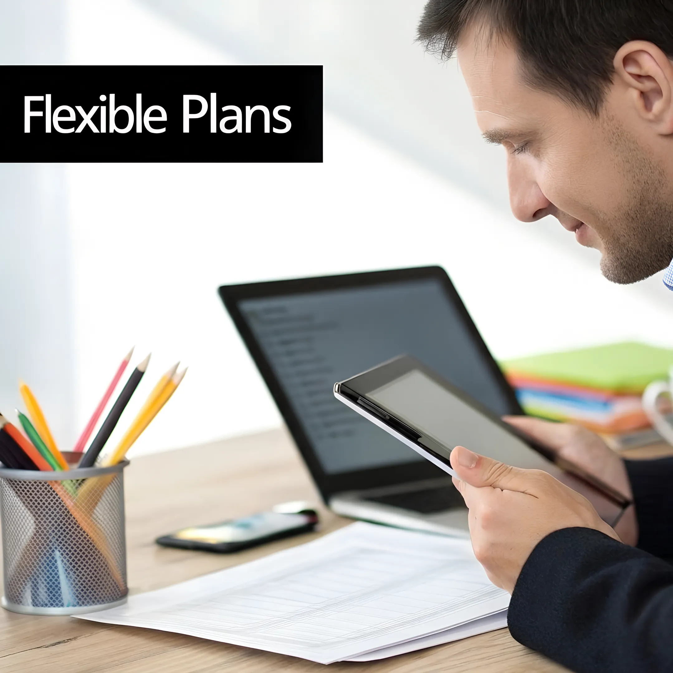 Cloud-based business phone system managed from a laptop