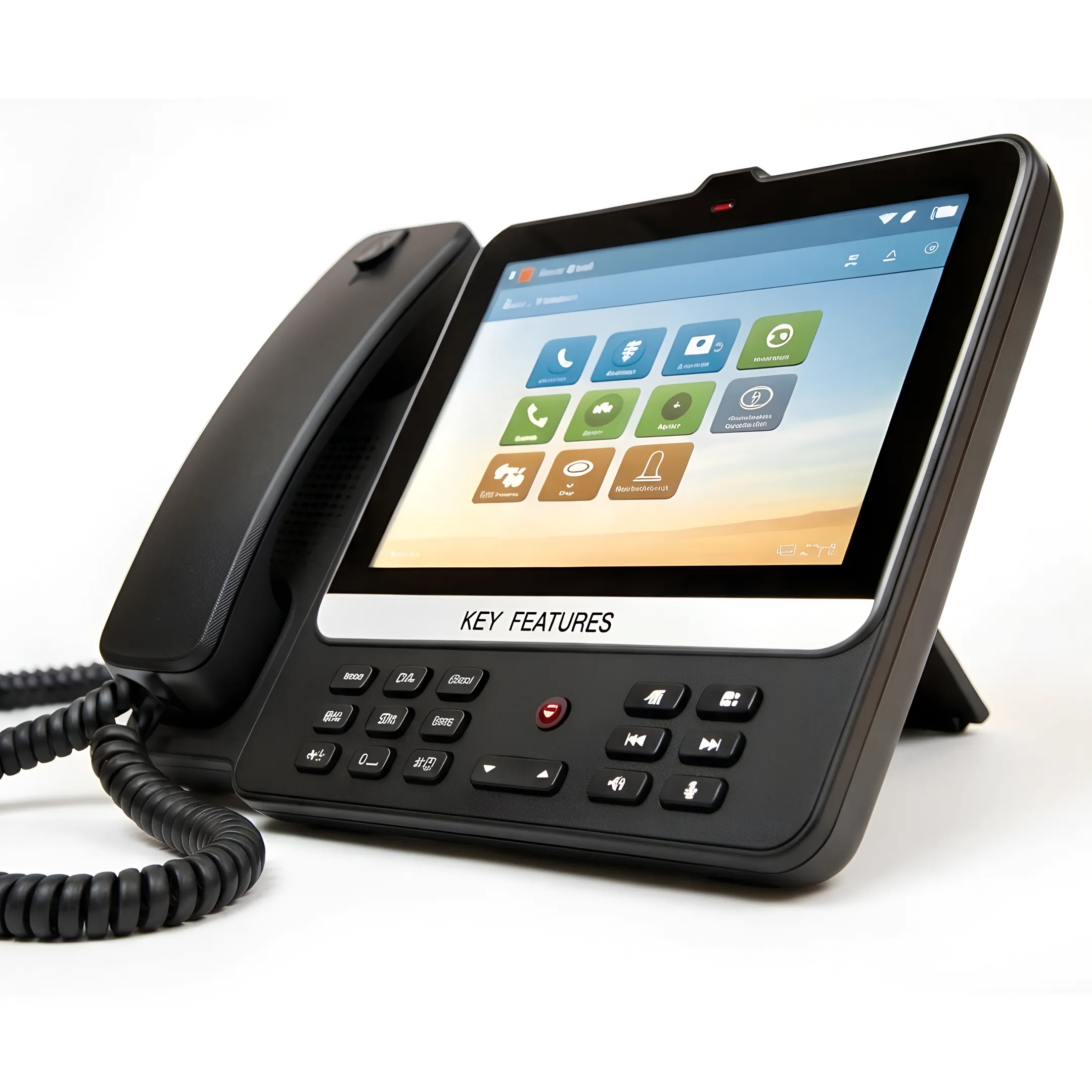 Administrator managing cloud phone settings from a laptop