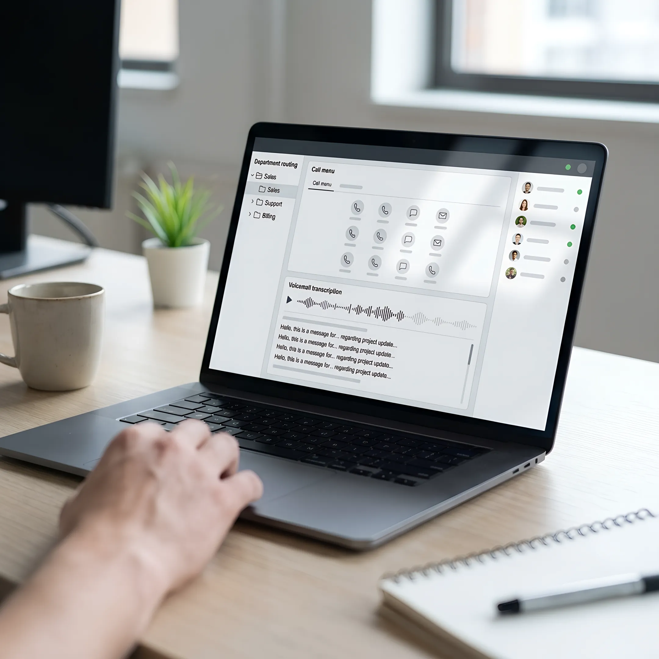 Automated business call routing dashboard