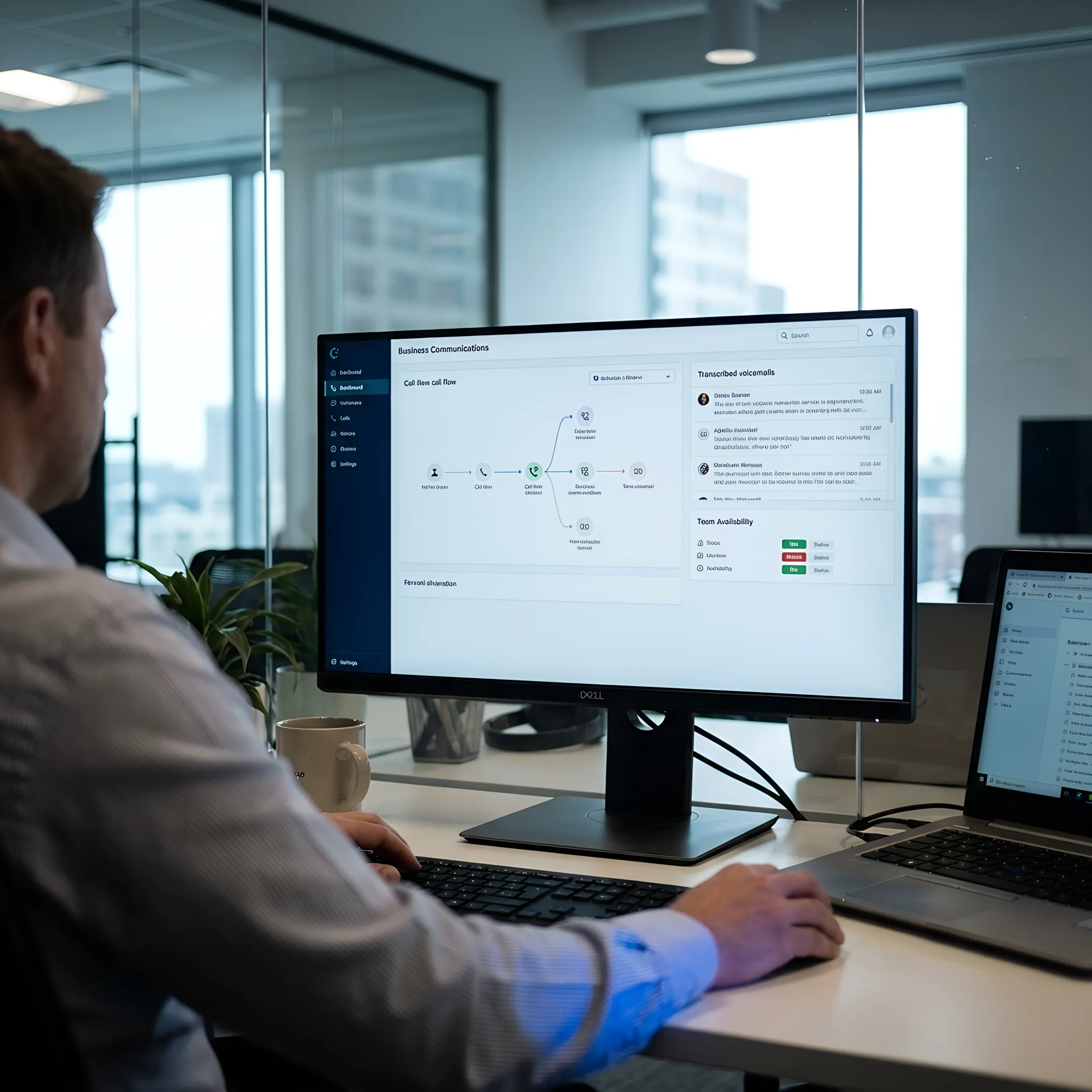 AI communication dashboard routing business calls