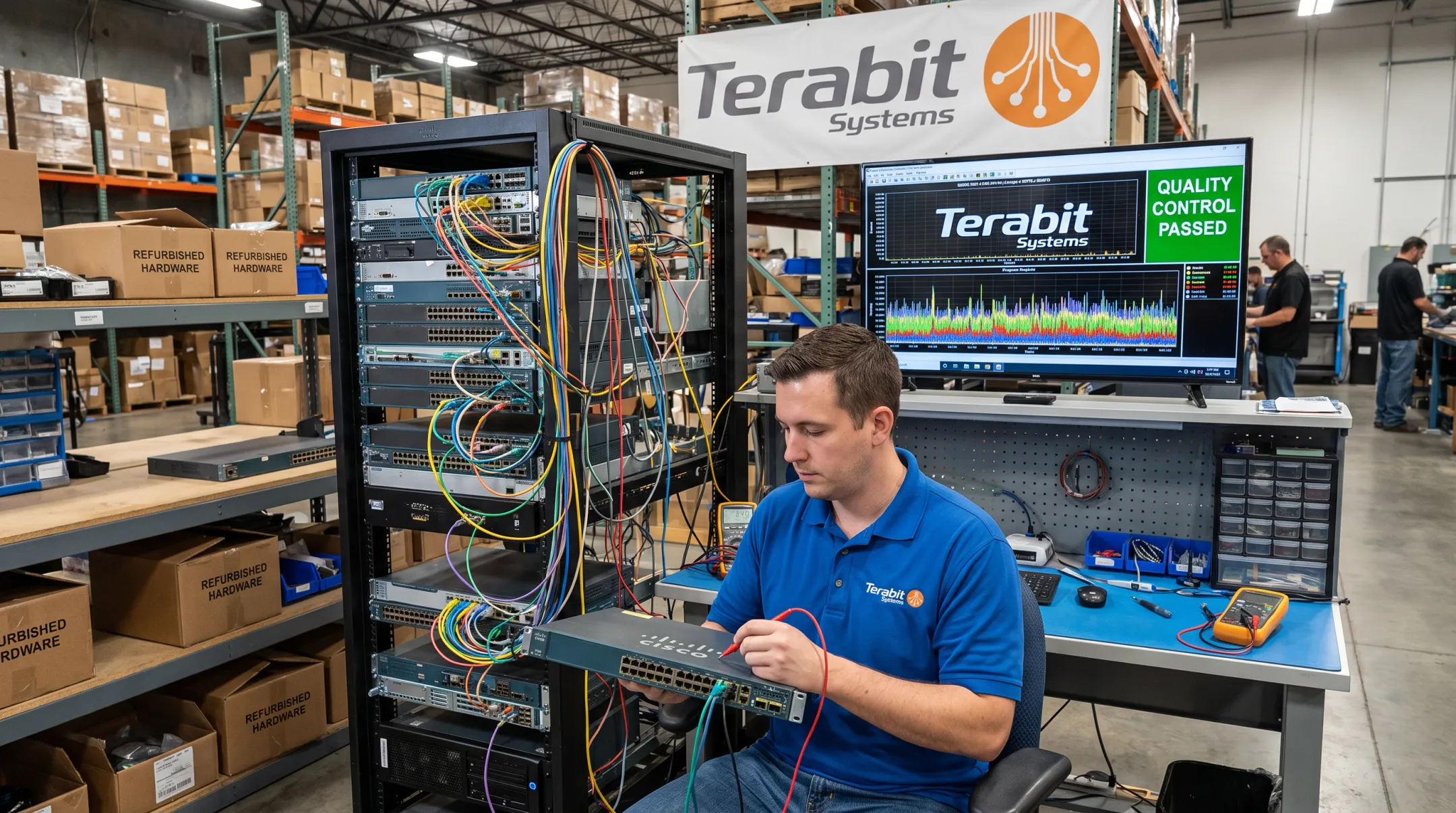 Five-step quality assurance testing process for refurbished Cisco routers