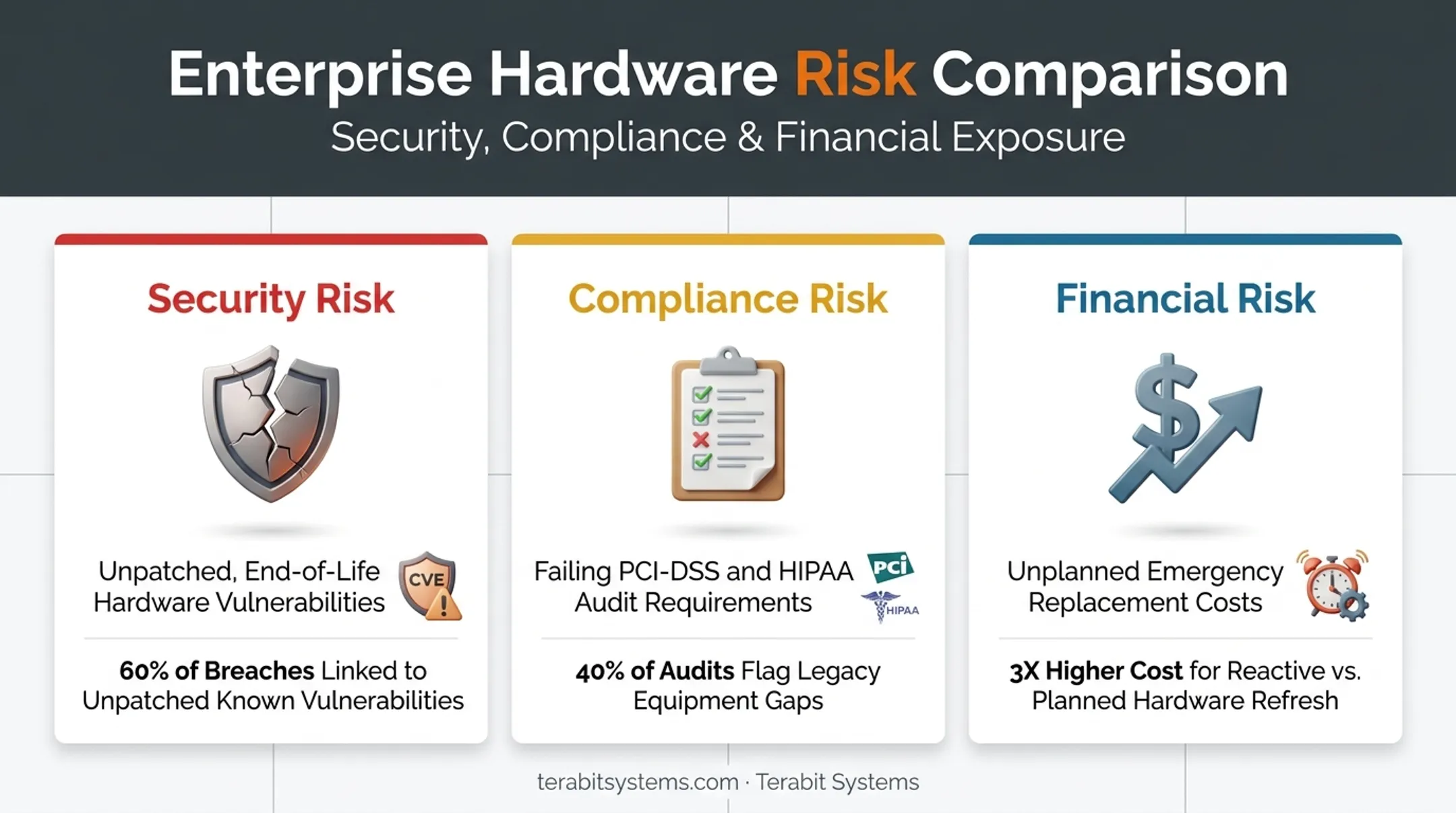 Security compliance and financial risks of ignoring hardware end-of-life