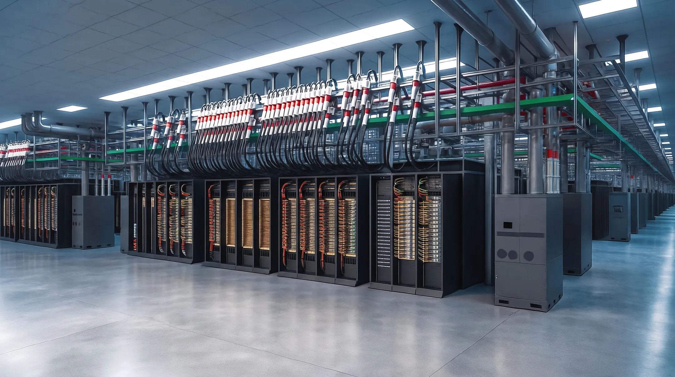 Hyperscale data center spine switches supporting AI and HPC clusters