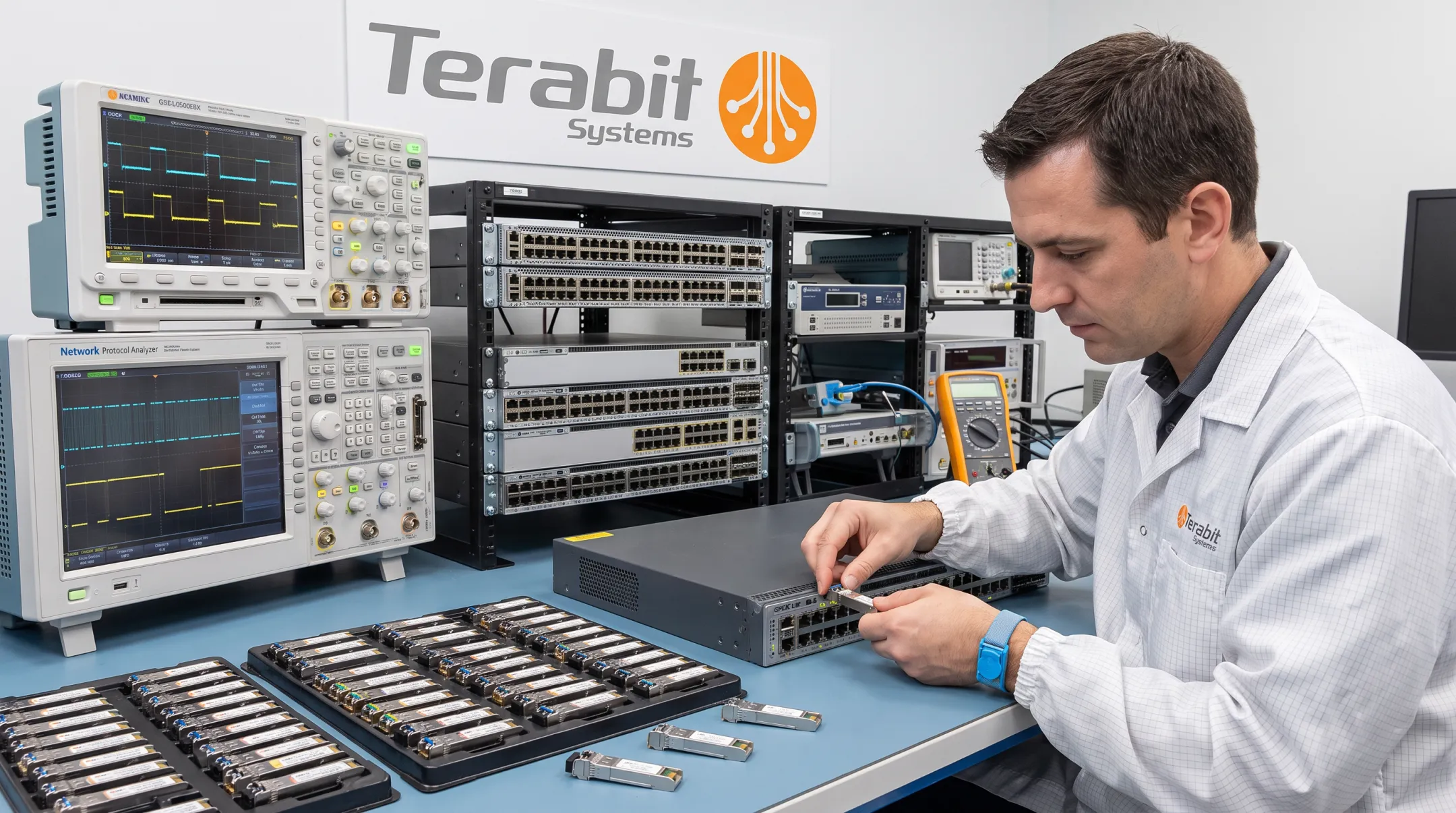 five-step QA testing process for refurbished copper SFP modules