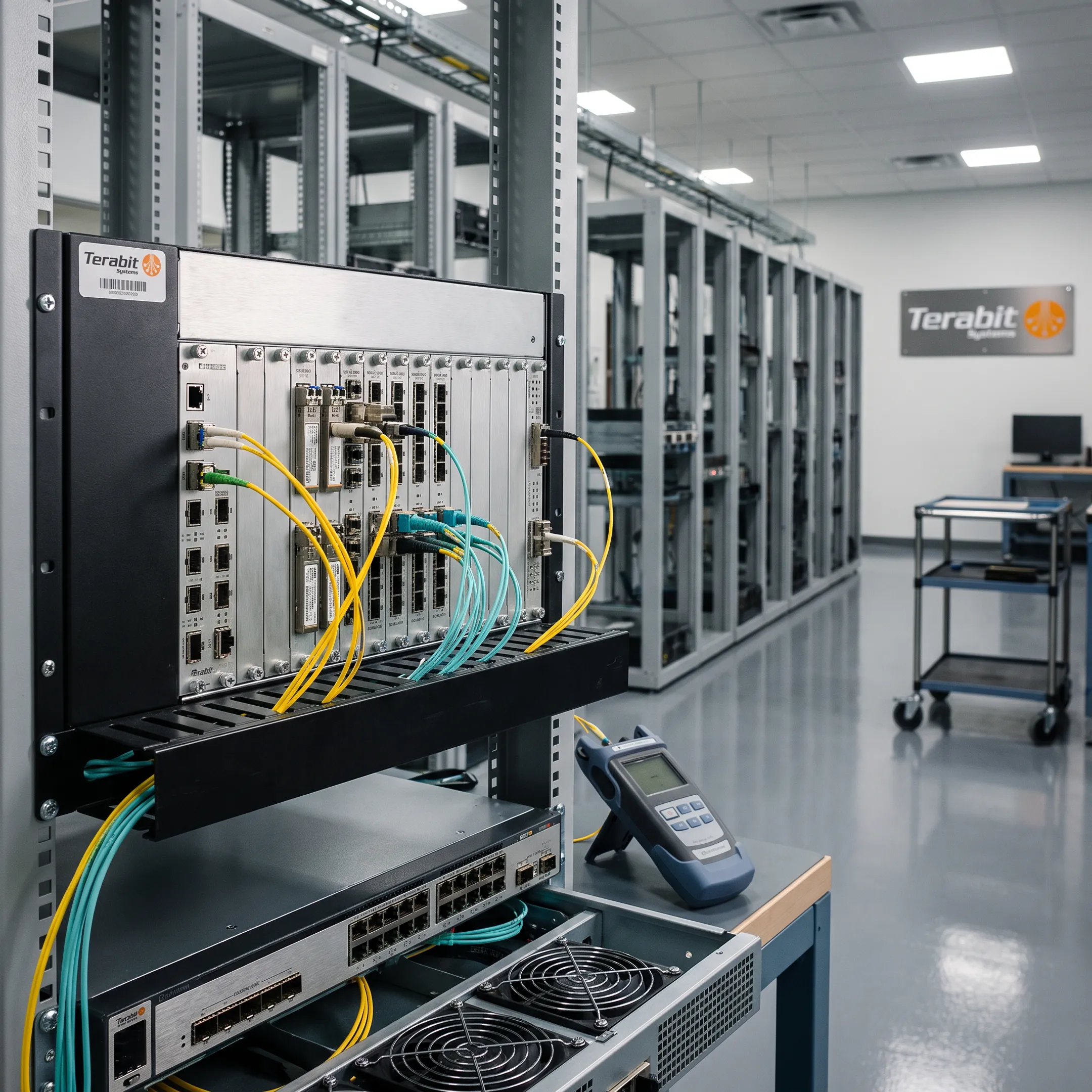 ISP network equipment utilizing SFP transceivers