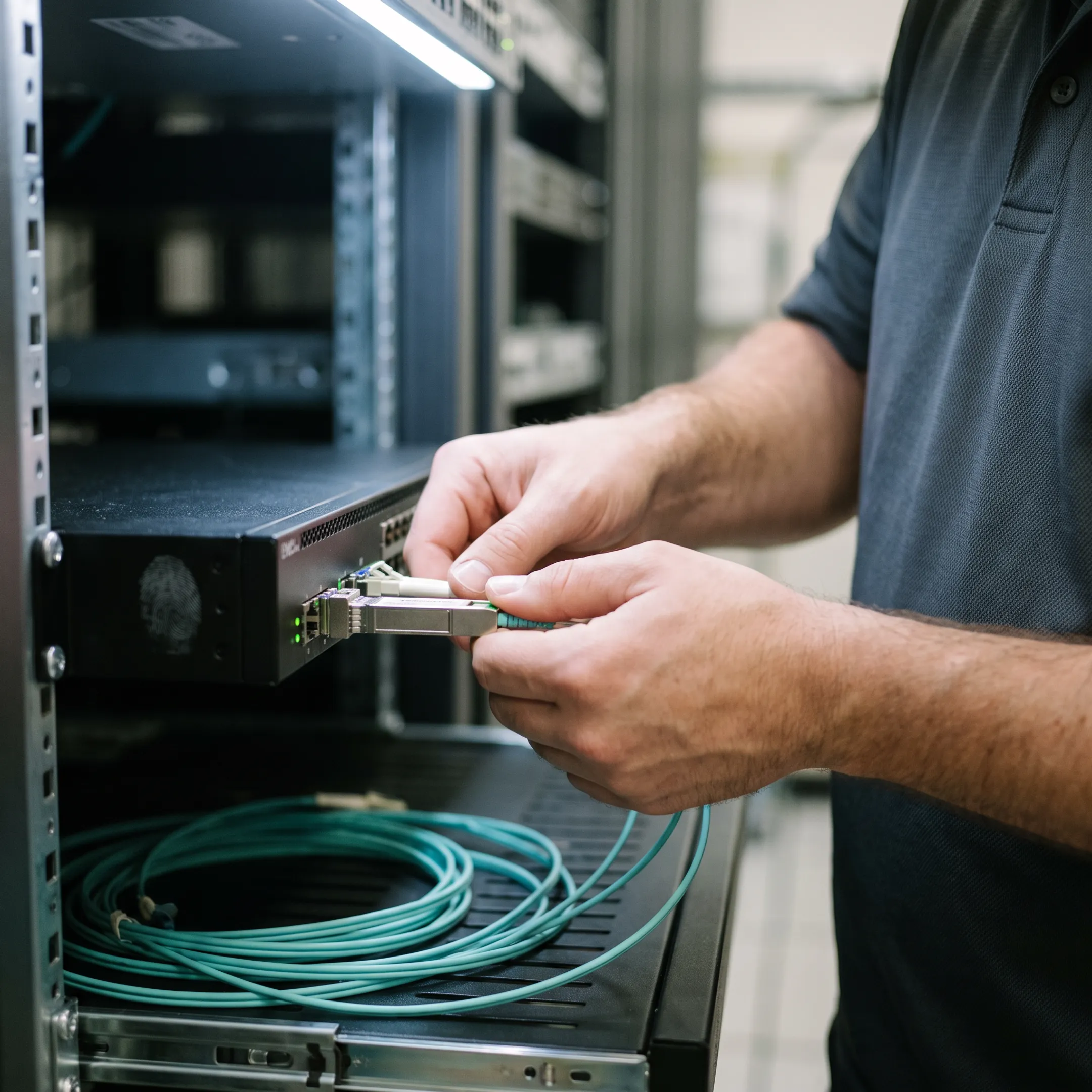 Network infrastructure upgrade with SFP transceivers