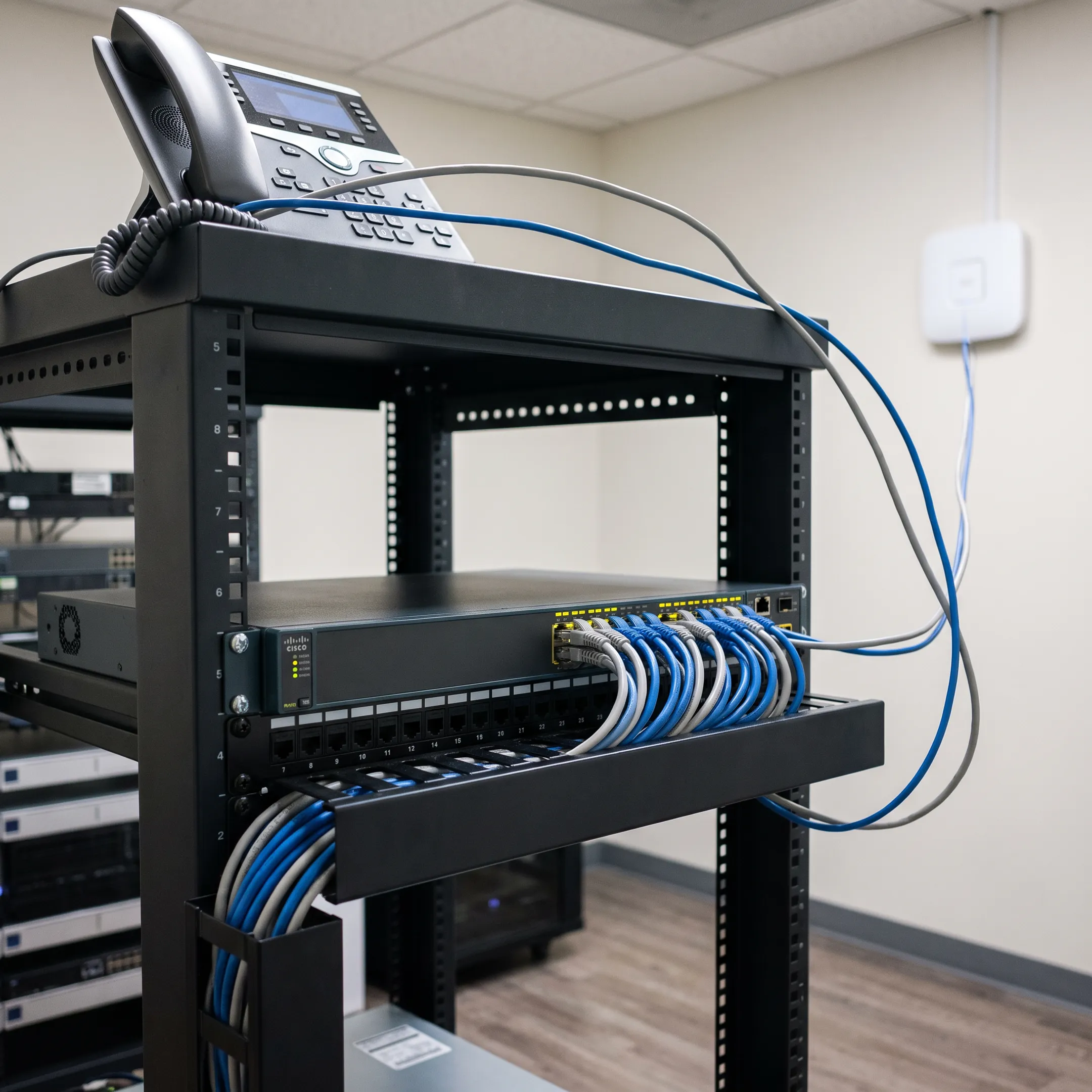 PoE switch connecting network devices