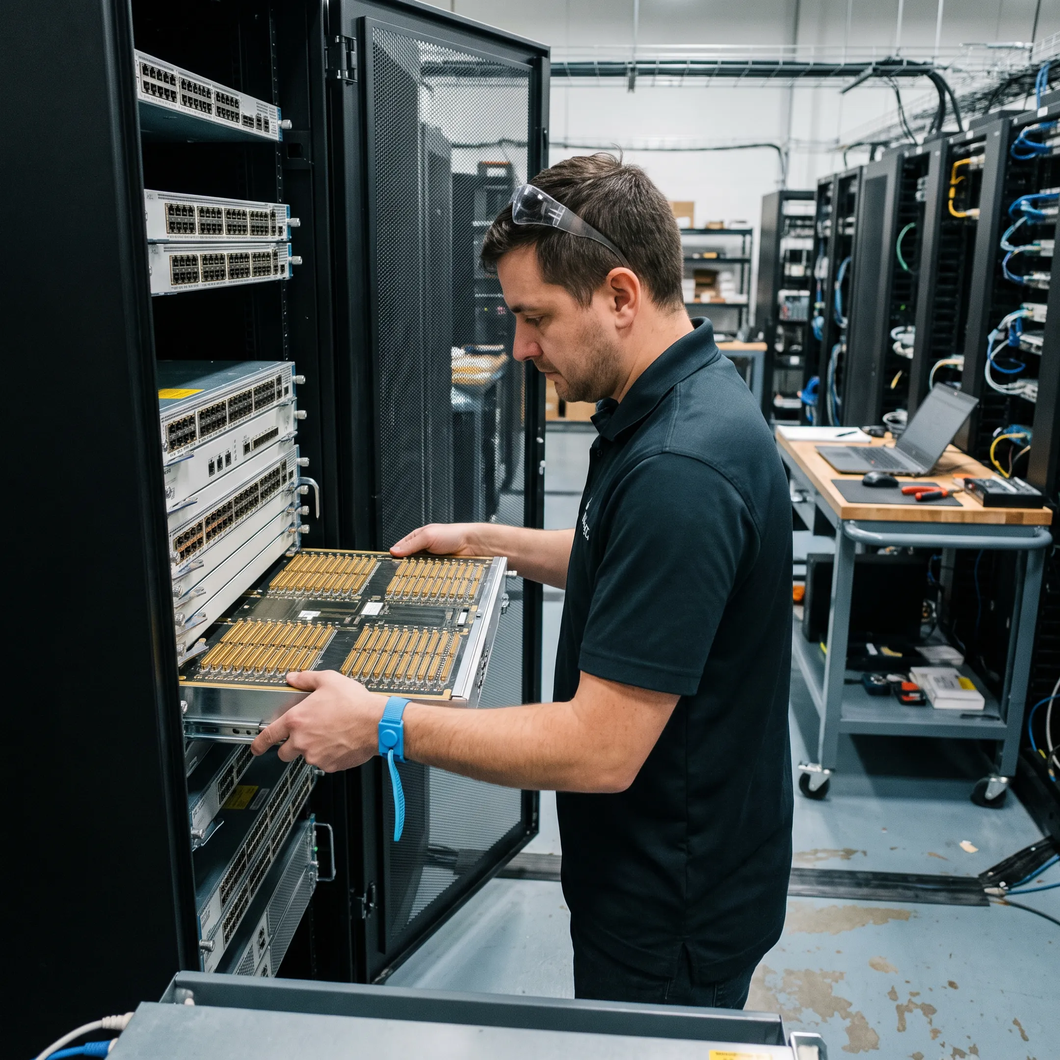 Service provider network equipment with MX960 chassis