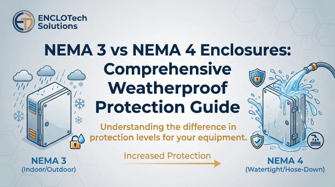 Cover image for NEMA 3 vs NEMA 4 Enclosures: Comprehensive Weatherproof Protection Guide
