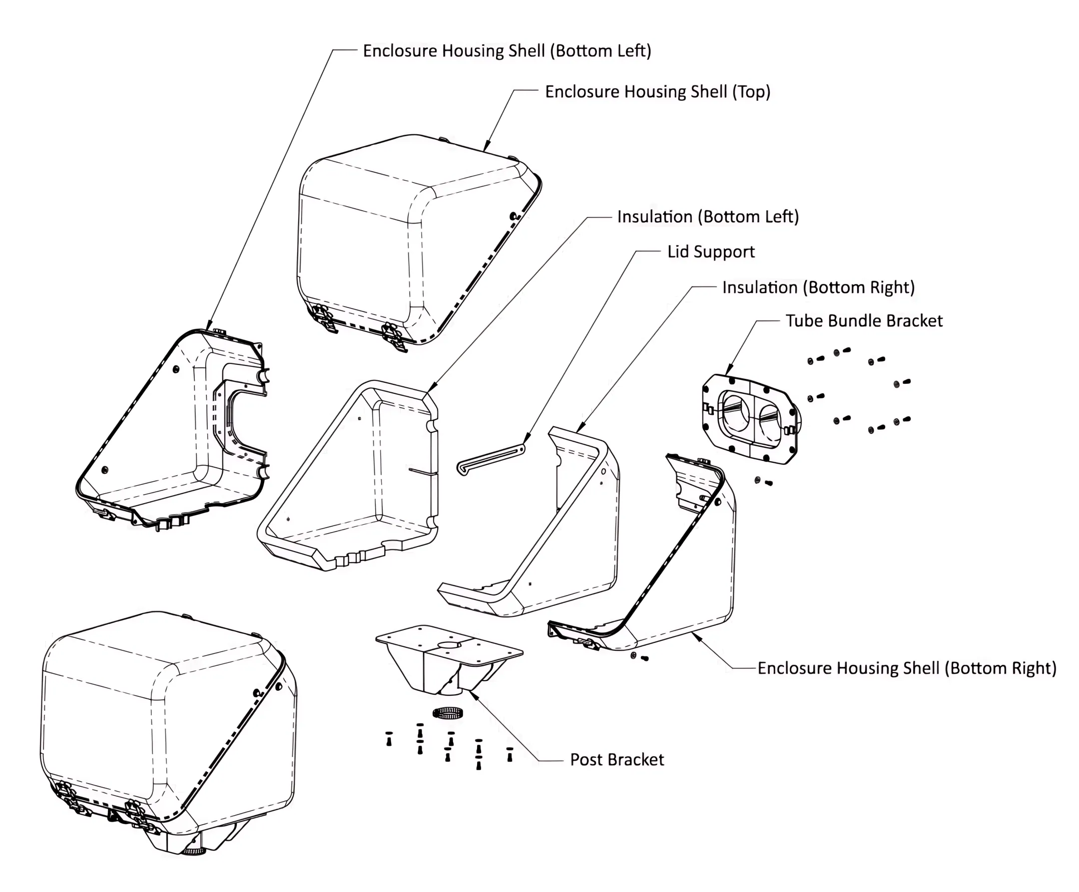 Oil and gas instrument enclosure application