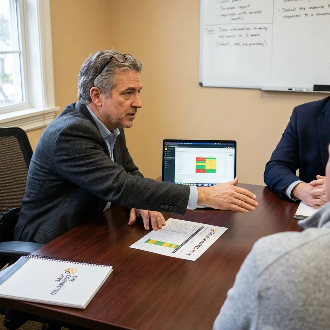 BPO consultant reviewing manufacturing support workflows